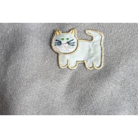 Cabbage Patch Kids Lil Jogger Kitty Jogging Suit Grey Purple Trim F6 Vtg 1980's - Picture 10 of 14